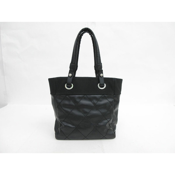 CHANEL Paris Biarritz Tote Bag PM Black - Picture 2 of 11